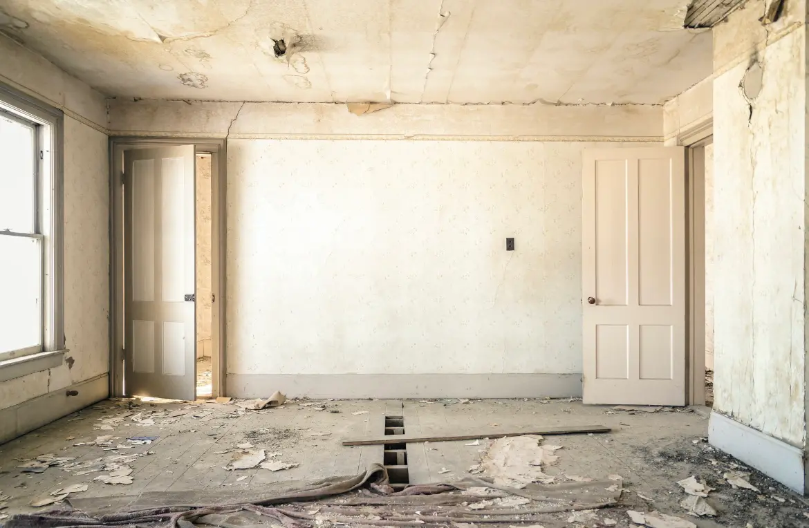 Waste disposal crew managing a cleanout project in Plumas Lake